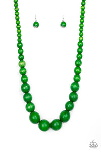 Paparazzi "Effortlessly Everglades" Green Necklace & Earring Set Paparazzi Jewelry