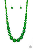 Paparazzi "Effortlessly Everglades" Green Necklace & Earring Set Paparazzi Jewelry