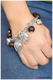Paparazzi "Heart of Hearts" Brown Bracelet Paparazzi Jewelry