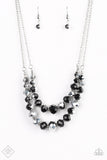 Paparazzi "Strikingly Spellbinding" FASHION FIX Black Necklace & Earring Set Paparazzi Jewelry