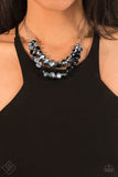 Paparazzi "Strikingly Spellbinding" FASHION FIX Black Necklace & Earring Set Paparazzi Jewelry