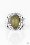 Paparazzi VINTAGE VAULT "Out On The Range" Green Ring Paparazzi Jewelry