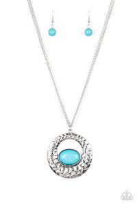 Paparazzi "Viva Vivacious" Blue Necklace & Earring Set Paparazzi Jewelry