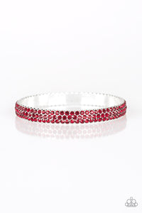 Paparazzi "Ballroom Bling" Red Bracelet Paparazzi Jewelry