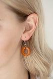 Paparazzi "Wonderfully Walla Walla" Orange Necklace & Earring Set Paparazzi Jewelry