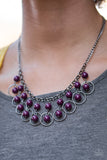 Paparazzi "Really Rococo" FASHION FIX Purple Necklace & Earring Set Paparazzi Jewelry