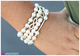 Paparazzi "Always and FOURever" White Bracelet Paparazzi Jewelry