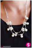 Paparazzi "Instant Classic" White Necklace & Earring Set Paparazzi Jewelry