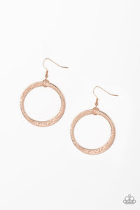 Paparazzi VINTAGE VAULT "Wildly Wild-lust" Rose Gold Earrings Paparazzi Jewelry