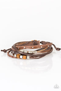 Paparazzi "Carefree Camper" Brown Urban Bracelet Unisex Paparazzi Jewelry