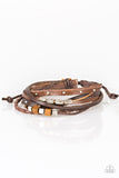 Paparazzi "Carefree Camper" Brown Urban Bracelet Unisex Paparazzi Jewelry