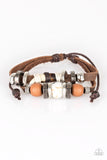 Paparazzi "Trail Trotter" Brown Urban Bracelet Unisex Paparazzi Jewelry