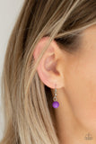 Paparazzi VINTAGE VAULT "Inde-PENDANT Idol" Purple Necklace & Earring Set Paparazzi Jewelry