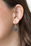 Paparazzi VINTAGE VAULT "Inde-PENDANT Idol" Blue Necklace & Earring Set Paparazzi Jewelry