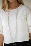 Paparazzi VINTAGE VAULT "Collectively Carefree" Pink Necklace & Earring Set Paparazzi Jewelry