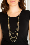 Paparazzi "Glamour Grotto" Gold Necklace & Earring set Paparazzi Jewelry