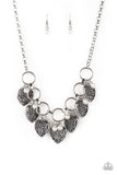 Paparazzi VINTAGE VAULT "Very Valentine" White Necklace & Earring Set Paparazzi Jewelry