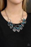 Paparazzi "Very Valentine" Blue Necklace & Earring Set Paparazzi Jewelry