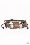 Paparazzi "Tundra Trekker" Brown Urban Bracelet Unisex Paparazzi Jewelry