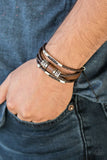 Paparazzi "Tundra Trekker" Brown Urban Bracelet Unisex Paparazzi Jewelry