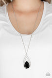 Paparazzi "Notorious Noble" Black Necklace & Earring Set Paparazzi Jewelry