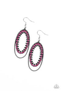 Paparazzi "Marry Into Money" Pink Earrings Paparazzi Jewelry