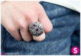 Paparazzi "Queen Of Hearts" Purple Ring Paparazzi Jewelry