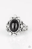 Paparazzi "Noticeably Notable" Black Ring Paparazzi Jewelry