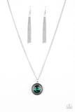 Paparazzi "Mega Money" Green Necklace & Earring Set Paparazzi Jewelry