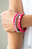 Paparazzi VINTAGE VAULT "Color Venture" Pink Bracelet Paparazzi Jewelry