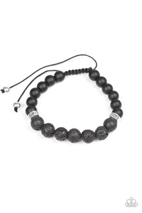 Paparazzi VINTAGE VAULT "Keep Your Cool" Black Urban Bracelet Unisex Paparazzi Jewelry