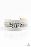 Paparazzi "An Act Of Faith" Silver Wrap Bracelet Paparazzi Jewelry