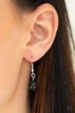 Paparazzi VINTAGE VAULT "Rockin Rockette" Black Necklace & Earring Set Paparazzi Jewelry