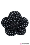 Paparazzi "Spot On - Black" hair clip Paparazzi Jewelry