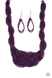 Paparazzi "A Standing Ovation" 167XX Purple Necklace & Earring Set Paparazzi Jewelry