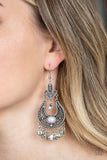 Paparazzi VINTAGE VAULT "Fiesta Flair" Silver Earrings Paparazzi Jewelry