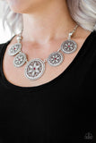 Paparazzi VINTAGE VAULT "Written In The STAR LILIES" Red Necklace & Earring Set Paparazzi Jewelry