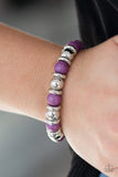 Paparazzi "Across The Mesa" Purple Bracelet Paparazzi Jewelry