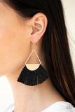 Paparazzi "Modern Mayan" EXCLUSIVE Black Earrings Paparazzi Jewelry