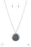 Paparazzi "Lost Sol" FASHION FIX Blue Necklace & Earring Set Paparazzi Jewelry