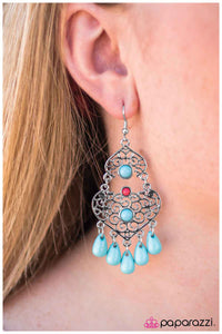 Paparazzi "Boho Bollywood" Blue Earrings Paparazzi Jewelry