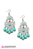 Paparazzi "Boho Bollywood" Blue Earrings Paparazzi Jewelry