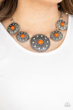 Paparazzi "Hey, SOL Sister" Orange Necklace & Earring Set Paparazzi Jewelry