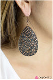 Paparazzi "Signed On the Dotted Line" Copper Earrings Paparazzi Jewelry