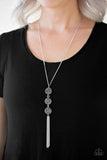 Paparazzi "Triple Shimmer" Silver Necklace & Earring Set Paparazzi Jewelry