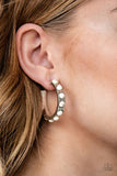 Paparazzi "Western Watering Hole" White Earrings Paparazzi Jewelry