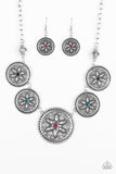 Paparazzi VINTAGE VAULT "Written In The STAR LILIES" Multi Necklace & Earring Set Paparazzi Jewelry