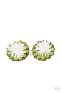 Paparazzi "Blooming Bliss" Green Hair Clip Paparazzi Jewelry