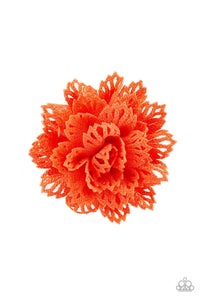 Paparazzi "Floral Flair" Orange Hair Clip Paparazzi Jewelry