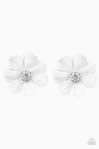 Paparazzi "Dandelion Daydream" White Hair Clip Paparazzi Jewelry